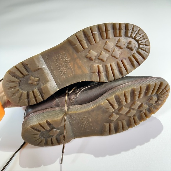 Dr. Martens vintage broken in leather utility boots air cushion mens 10 brown - Picture 5 of 16